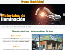 Tablet Screenshot of electricidadfranco.com